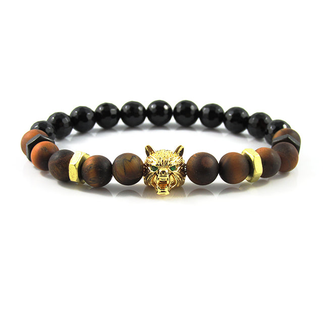 Lykaon | Matte Tiger Eye x Agate x Bolts