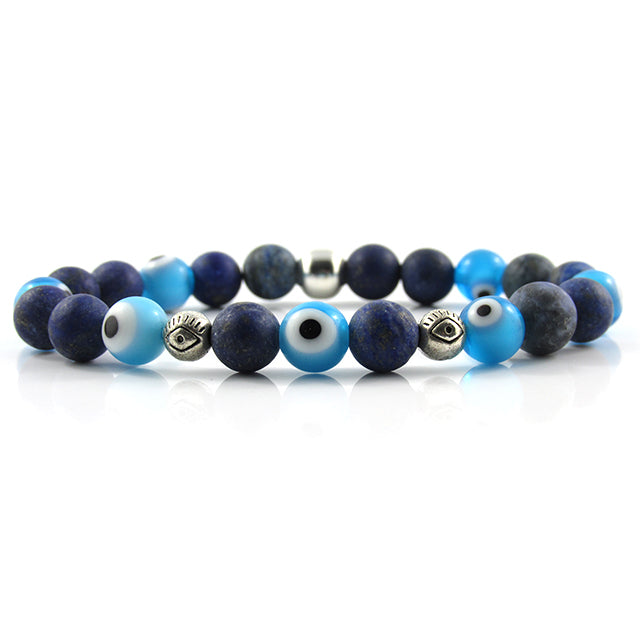 Baby Blue Evil Eye | Matte Lapis Lazuli
