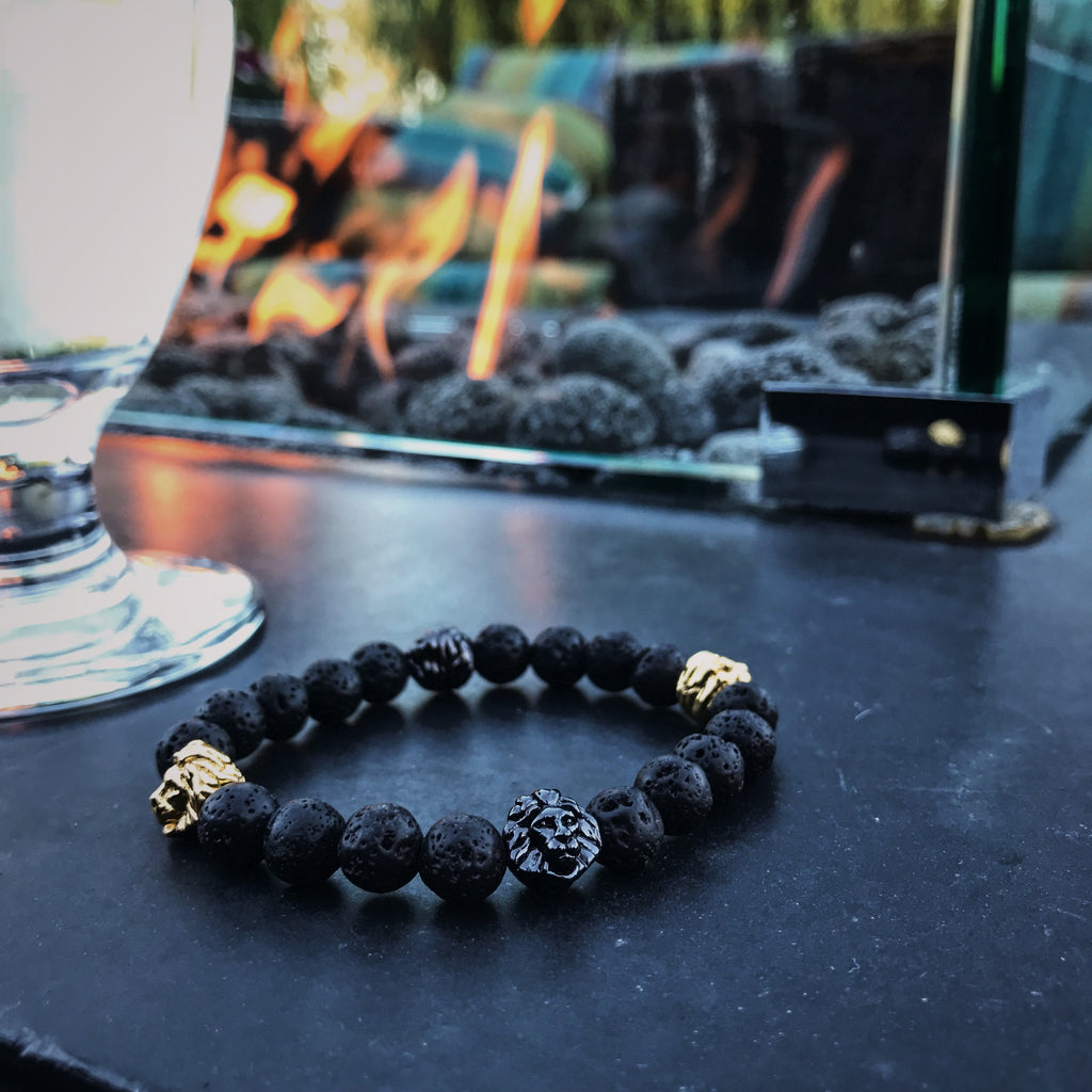 Leo Heads | Lava Stone
