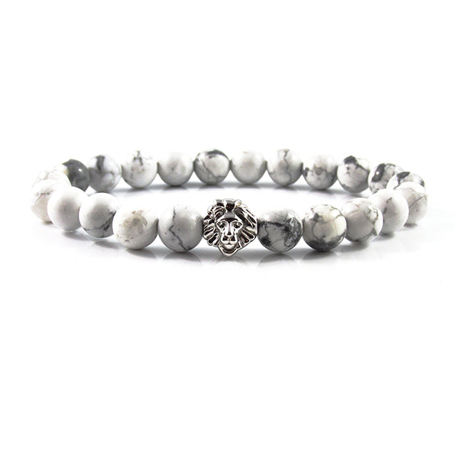 Leo | White Greek Howlite