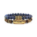 The Royal Stack | Matte Tiger Eye x Matte Lapis Lazuli