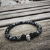 Skull | Onyx x Matte Snowflake Obsidian