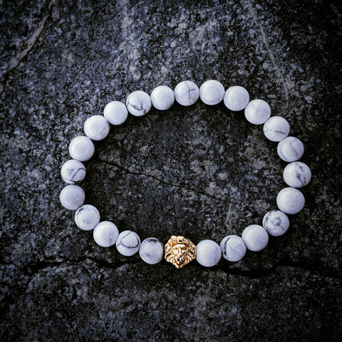 Leo | White Greek Howlite