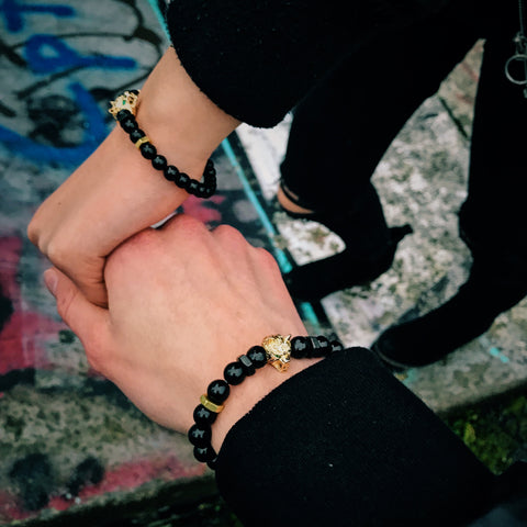 his & hers Lykaon | Agate x Faceted Agate x Bolts