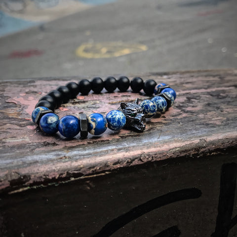 Lykaon | Blue Sediment x Onyx x Matte Black Bolts