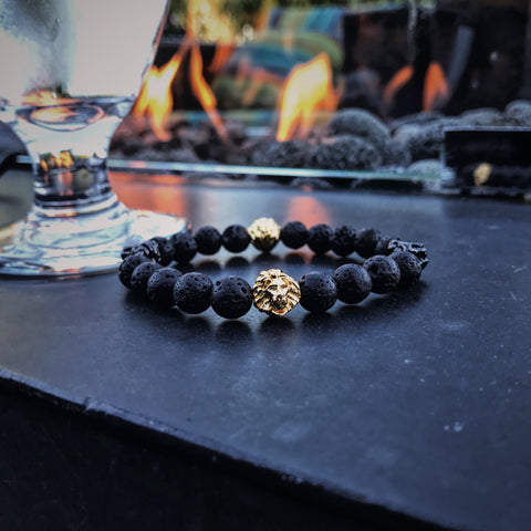 Leo Heads | Lava Stone